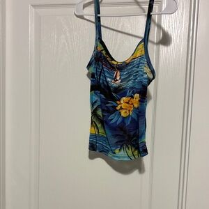Tropical Print Tank Top